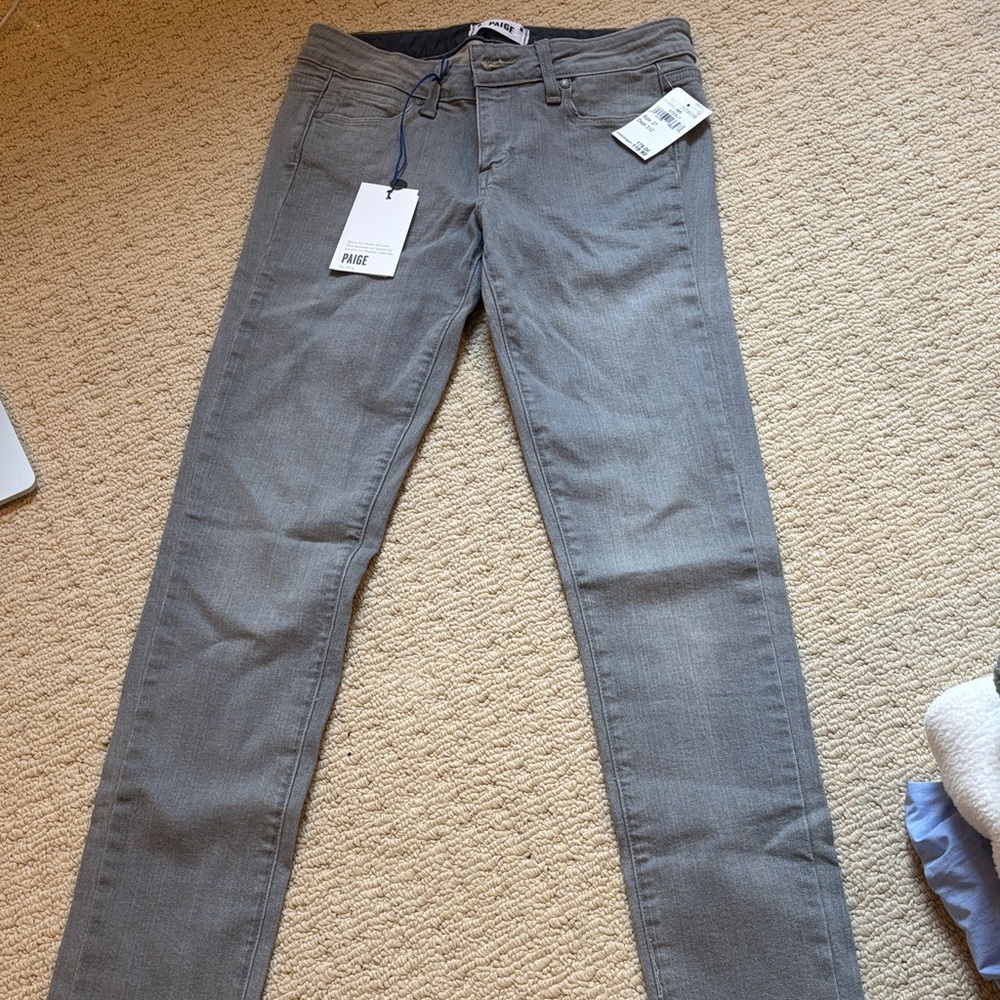 PAIGE Classic Gray Denim Pants